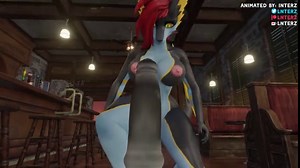 Macro Giantess and Giant Dragon Growth Animation