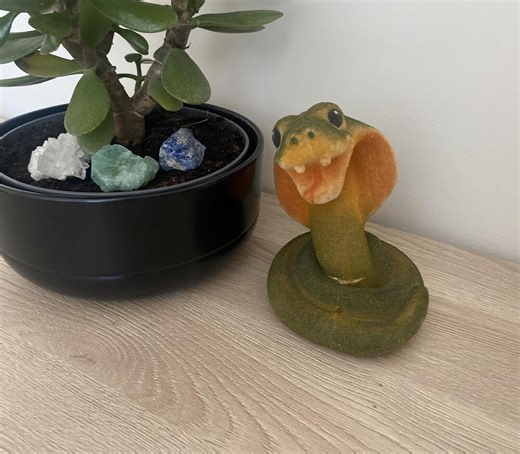 Vintage Soviet Flocked Snake Toy USSR Rubber Cobra Figurine Rare 1970s Collectible - Etsy