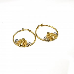 [Hot Item] European Popular Fashion Jewelry Sterling Silver 18K Gold Style Earrings