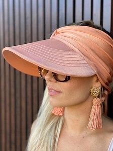 Sun Visor, Summer Hat, Beach Visor, Visor Cap, Visor Hat, Summer Visor Hat, Turban Hat, Summer Sun Visor, UV Protection, Ponytail Sun Visor - Etsy