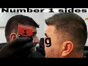 Number 1 sides short scissor cut top only haircut Mens quick haircut tutorial (jazz barbers)