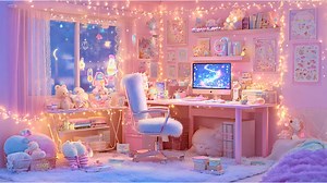 Pastel Kawaii Room Vtuber Background | Digital Overlay for Streamers & Vtube Studio - Etsy UK