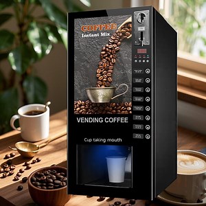 [Hot Item] Wholesale Commercial Instant Coffee Vending Machine with Coin-Operated Payment System for Cafe/Offices/Hotel
