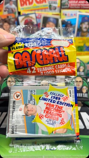 4.8K views · 428 reactions | 1989 Fleer Baseball Rack Pack #junkwaxsal #hotgarbage #89fleer #junkwax #89fleerbaseball #packopening #sportscards #baseball #baseballcards #mlb | Junk Wax Sal | Facebook