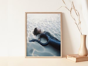 Beautiful Mermaid PRINTABLE, Photography, Dream Escape, Real Mermaids, Mood Art, Album Art, Ocean Decor, Fantasy Poster, Mermaid Photo - Etsy Australia
