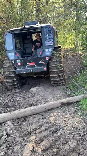 SHERP STUCK in Vehicle EATING Mud Pit ... NOT! #offroadking #argo #sherp #4x4 #mud #amphibious | Farmer Drone