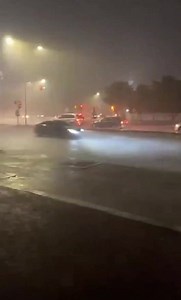 Heavy rains are being reported in Muscat now. #OmanWeatherUpdates #oman | Oman Weather Updates