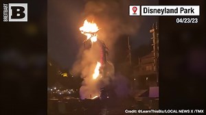 Videos posted to Twitter on April 23 show an animatronic dragon at Disneyland in Anaheim, California, catch fire during a show. The dragon was quickly engulfed in flames. | Breitbart