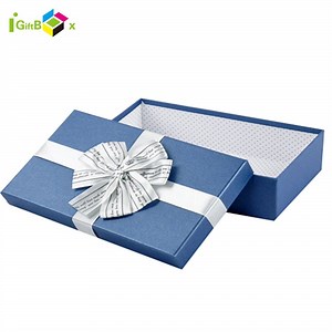 [Hot Item] Elegant Custom Logo Jewelry Packaging Box with Ribbon