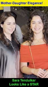 5.7K views · 15 reactions | Anjali and Sara Tendulkar exude class and grace as they are spotted in Bandra #SaraTendulkar #AnjaliTendulkar #bollywoodactress #CelebSpotted #trendingvideos #viralvideos | B4U Entertainment | Facebook