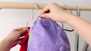 4 pieces Hat Organizer for Baseball Caps, SUS304 Baseball Hanger Holder for Closet, Ball Cap Hat Racks Storage Organizer for Caps Beanie Belt Tie Purse