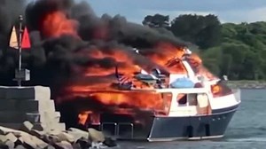 Boat that sank near New Castle still leaking diesel underwater