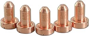 RIVERWELD Plasma Tips 9-8210 60A Cutting Fit Thermal Dynamics SL60 SL100 Plasma Cutter Torch Consumables Parts Pack of 5
