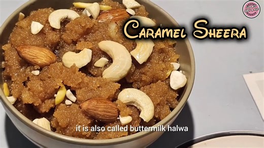 Rich, buttery, and melt-in-your-mouth! This Caramel Sheera is a decadent twist on the classic – with a deep caramel flavor in every bite. Let’s make this irresistible treat! | Cook with Judy & Flo