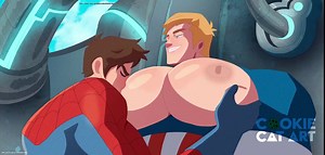 Peter Parker x Steve Rogers - Cartoon