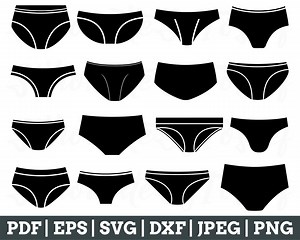 Underwear Svg, Underwear Cut File, Underwear Silhouette, Unisex Underwear Vector, Jpeg, Png - Etsy