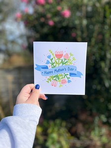 Glückliche Muttertag Karten, Blumenstrauß. Karten für Mütter - Etsy.de