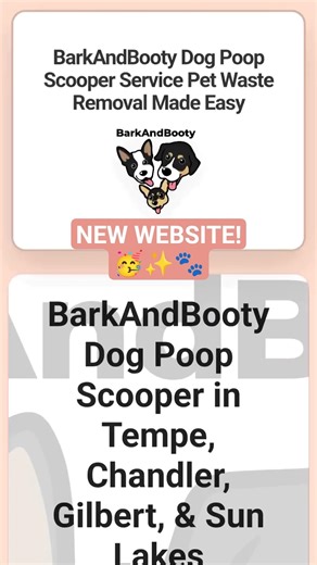 BarkAndBooty NEW WEBSITE!🐾#barkandbooty #dogpoopscooper #pooperscooper #dogs #poopscooping #PetCare
