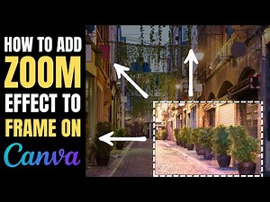 How to add ZOOM Effect to frame on Canva! | Quick Trick for STUNNING results!