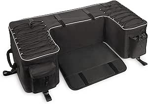 ATV Storage Bags with Extra Waterproof Cover, ATV Bags Rear Rack Bags with Back Seat for Passenger