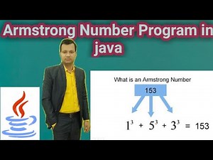 Armstrong Number Program in java|How to Check that a number is Armstrong or not