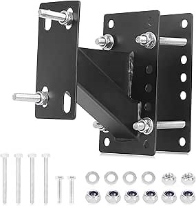 Trailer Spare Tire Mount, Spare Tire Carrier for Boat and Utility Trailers, Fits 4, 5 & 6 Lug Wheels on 4", 4.25", 4.5", 4.75", 5", 5.5" Bolt Patterns, Heavy Duty, Holds up to 150 Lbs.