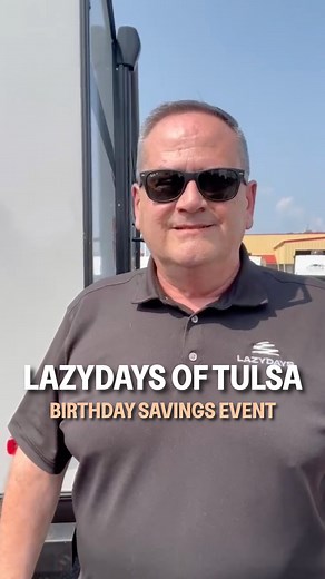 Tulsa RVers - we’re bringing you big savings on RVs to celebrate Lazydays’ 48th birthday at our Work Hard, Play Hard Savings Event at Lazydays RV of Tulsa! We’re offering massive discounts on our inventory, including: ⭐️ Travel Trailers ⭐️ Fifth Wheels ⭐️ Motorhomes ⭐️ Toy Haulers ⭐️ Diesel Pushers 💰 Plus, we’re giving you the chance to win up to $1,500 off your RV purchase with our Corn Hole Challenge! And because we don’t want you to miss out, we’re offering everyone who pre-registers & atten