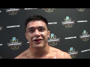 Trey Munoz (Oregon State) after 184 quarterfinals win over Coleman (ISU)