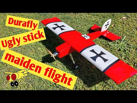 Hking Ugly Stick V2 Maiden flight review Hobby King Durafly RC plane