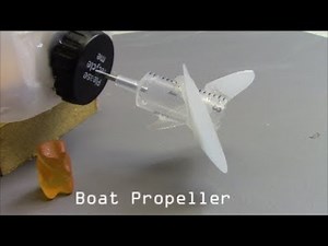 How to make a BOAT PROPELLER for electric model boat water toy