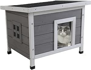 44.48" Extra Large Dog House Outdoor Weatherproof Wooden Dog Kennel Dog Houses for Large Dogs Outside Indoor Dog House Doghouse for Winter with Raised Feet, Natural