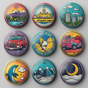 [Hot Item] Fun Decorative Wholesale Colorful Souvenirs Tourist Sublimation Blank Custom Design Logo Metal 3D Ename Refrigerator Magnet