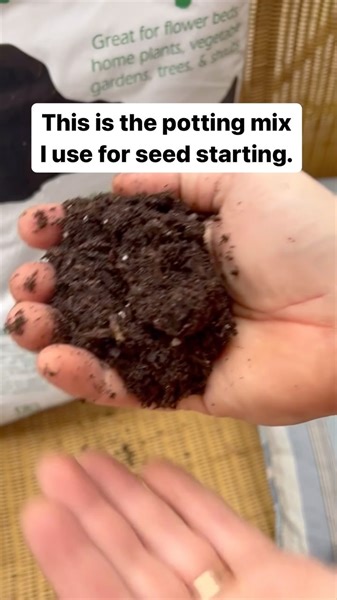 This is the potting mix I use for seed starting. Not sponsored- just sharing what I personally use for my own garden. 🌱 @daddypetesplant mix I buy my potting mix at @killianshardware (they’re the best!) #seedstarting #startingseeds #pottingsoil #gardening101 #gardeningtipsforbeginners #backyardgardening #homegrownfood #gardeningmakesmehappy #828isgreat #ncgardening | Grace Walk Farm