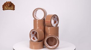 TAPEBEAR Brown Packing Tape 12Rolls, Heavy Duty Packaging Tape Refills 1.88 Inch x 55 Yard Moving Tape for Boxes, Secure Sticky Seal Brown Tape for Shipping, Mailing & Storage, Total 660Yards