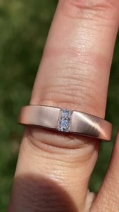 11 reactions | Custom designed 5x3mm (0.27ct) radiant MoissaniteCo colorless Moissanite center stone, set in 14k rose gold, finger size 9.5 - 1579⁠ www.moissaniteco.com | MoissaniteCo.com | Facebook