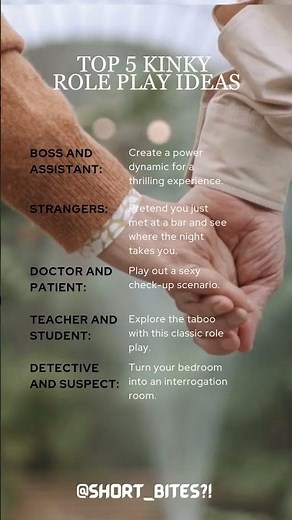 Top 5 Kinky Role Play Ideas
