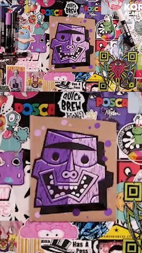 Teaching my simplest technique for drawing wood textures in Posca Club. #doodlewithkorp #posca | Doodle with Korp