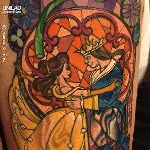 This Beauty and the Beast tattoo is everything 😍 | LADbible Entertainment