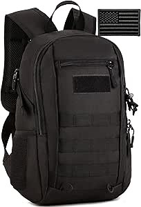 Protector Plus Small Tactical Backpack Military Daypack Army Assault Pack (Patch Included)