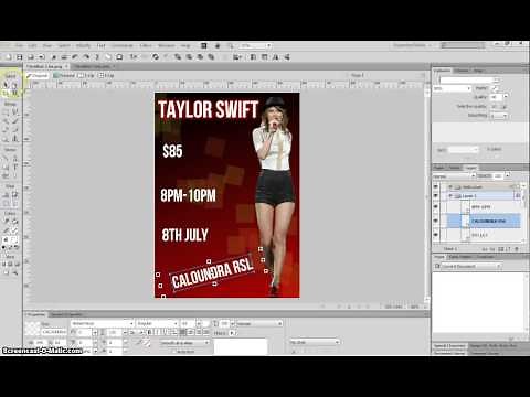 How To Make a Taylor Swift Tour Poster in Adobe Fireworks CS6