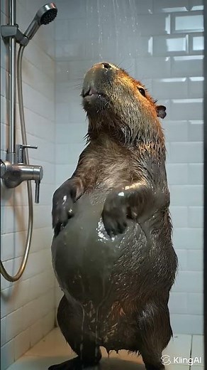 A Fat, Stoky take the shower 🛀