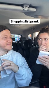 50K views · 472 reactions | My wife and I wrote each other fake shopping lists and had to read them out in front of the staff member  #prank | Hi Josh | Facebook