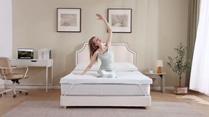 OLIXIS 3 Inch Mattress Topper, Twin Gel Memory Foam Mattress Topper with Removable & Washable Cover, Ventilated Bed Pad for Back Pain Relief