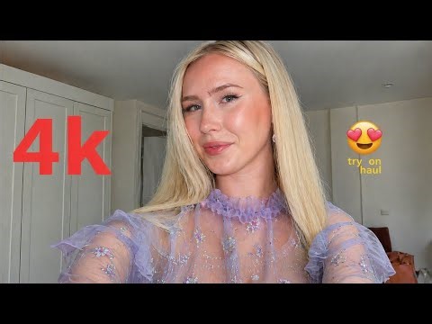 4K Fashion Micro Bikini Try-On Haul | Transparent Lingerie & See-through Dresses