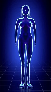 Modèle de corps humain féminin rotatif : vidéo de stock (100 % libre de droit) 3943934735 | Shutterstock