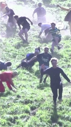 A Frenchwoman wins England's legendary Cheese Rolling race