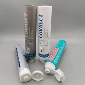 [Hot Item] Custom Eco Friendly 40 Ml 120 Ml Empty Refillable Plastic Flip Cosmetic Toothpaste Tube Container Packaging