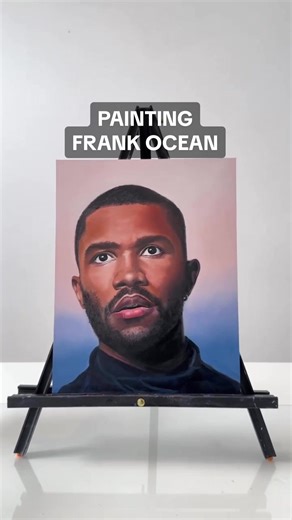 painting frank ocean in oils. #artistsoftiktok #oilpainting #portraitpainting #frankocean #paintingprocess #foryou #fyp