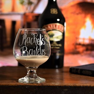 Custom Engraved Brandy Snifter: Personalised Baileys Liqueur Glass - Etsy