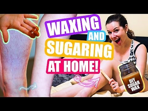 How to Wax your Legs At Home! ❤️ DIY Sugaring Wax & Waxing Tutorial